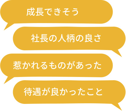 入社を決めた理由は？